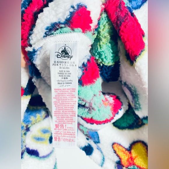 Disney Minnie Mouse Sherpa Fleece Sweater Loose Fit AOP Women’s Size XS #3 - Picture 5 of 6